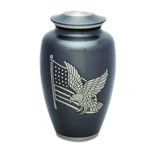 Cremation Urn - American Patriot Series - Aluminum - Markers & Headstones