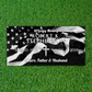 Black Granite - Flat Headstone Marker - Full Scene - (24 x 12 x 4 in) - Laser Series