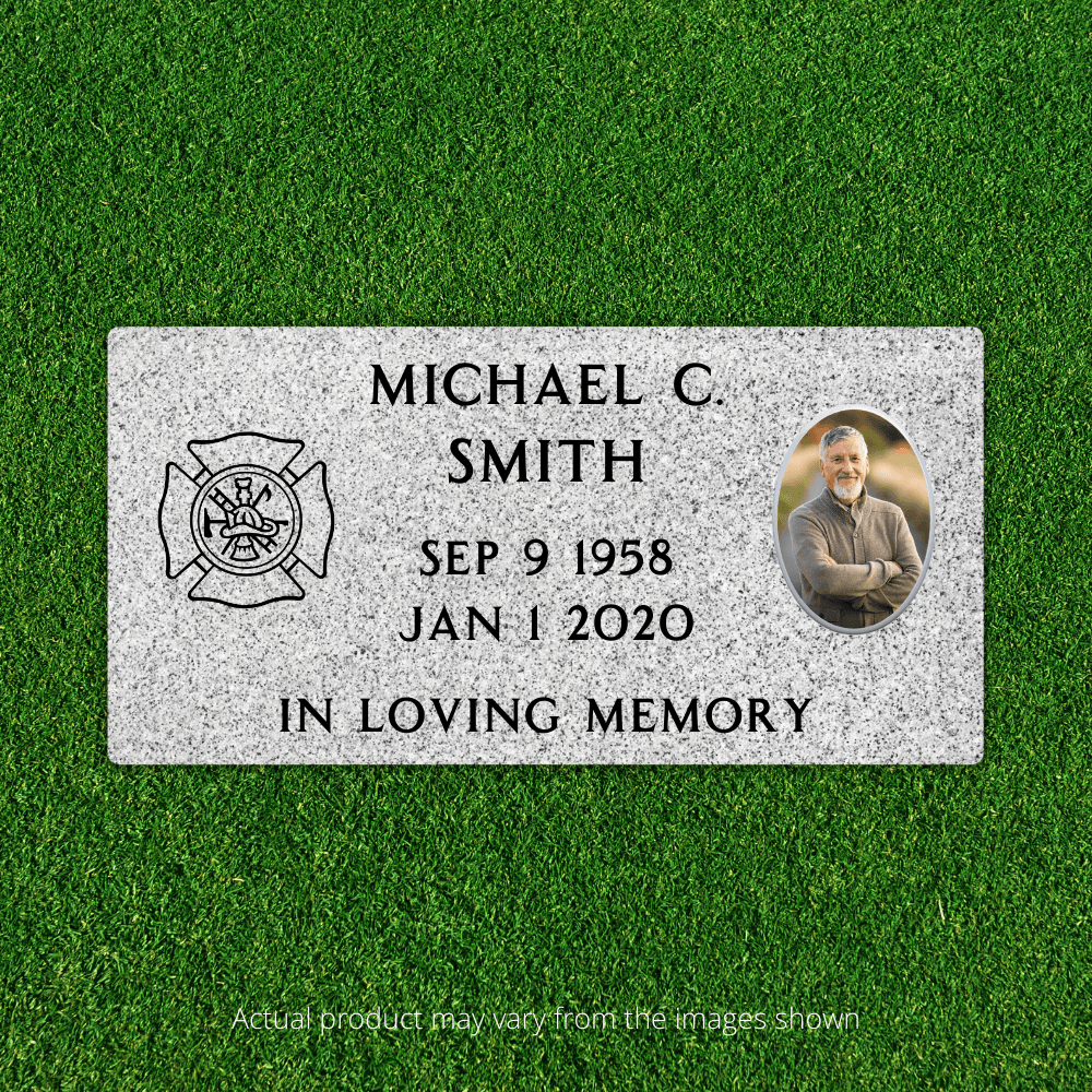 Oval Porcelain Memorial Photo - Color - Markers & Headstones
